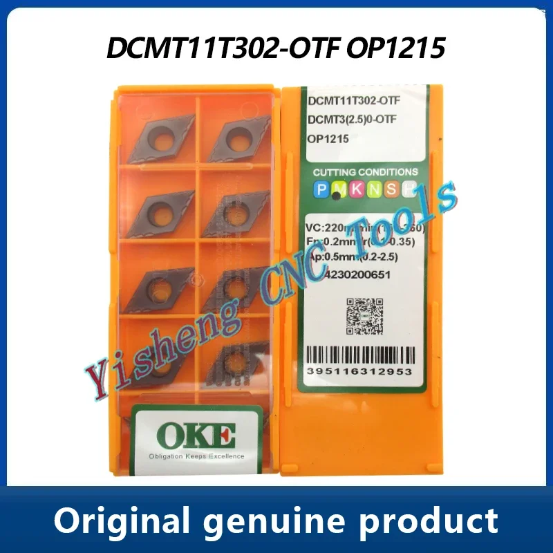 

Carbide Insert DCMT11T302-OTF DCMT11T304-OTM DCMT11T308-OTM OC2125 DCMT 11T308 OC2125 Lathe Cutting Machining Metal Turning Tool