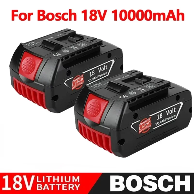 18V 10.0AH BAT610G+AL1820CV for Bosch battery professional Li-ion battery replacement with LED & charger 14.4V-18V