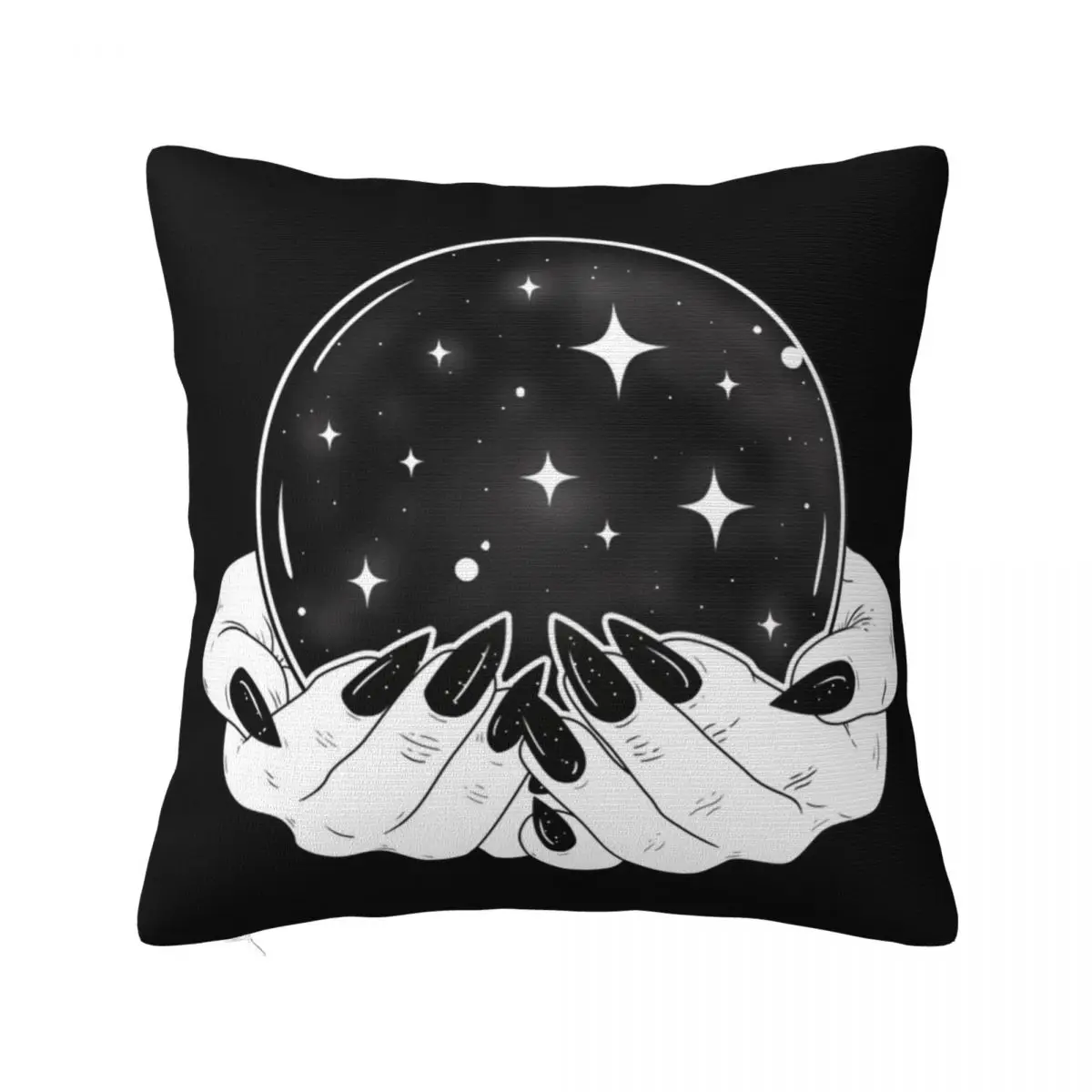 

Crystal Ball - Witch Hands Throw Pillow Christmas Throw Pillows Covers christmas decorations 2024