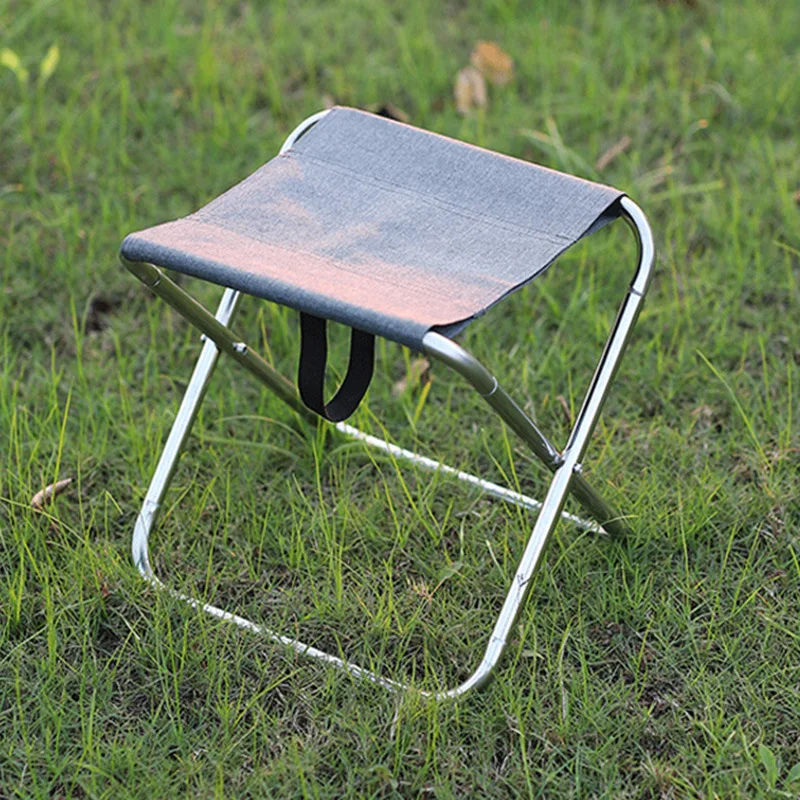 

Folding Stool Outdoor Portable Stainless Steel Camping Small Bench Camping Fishing Chair Camp Chair