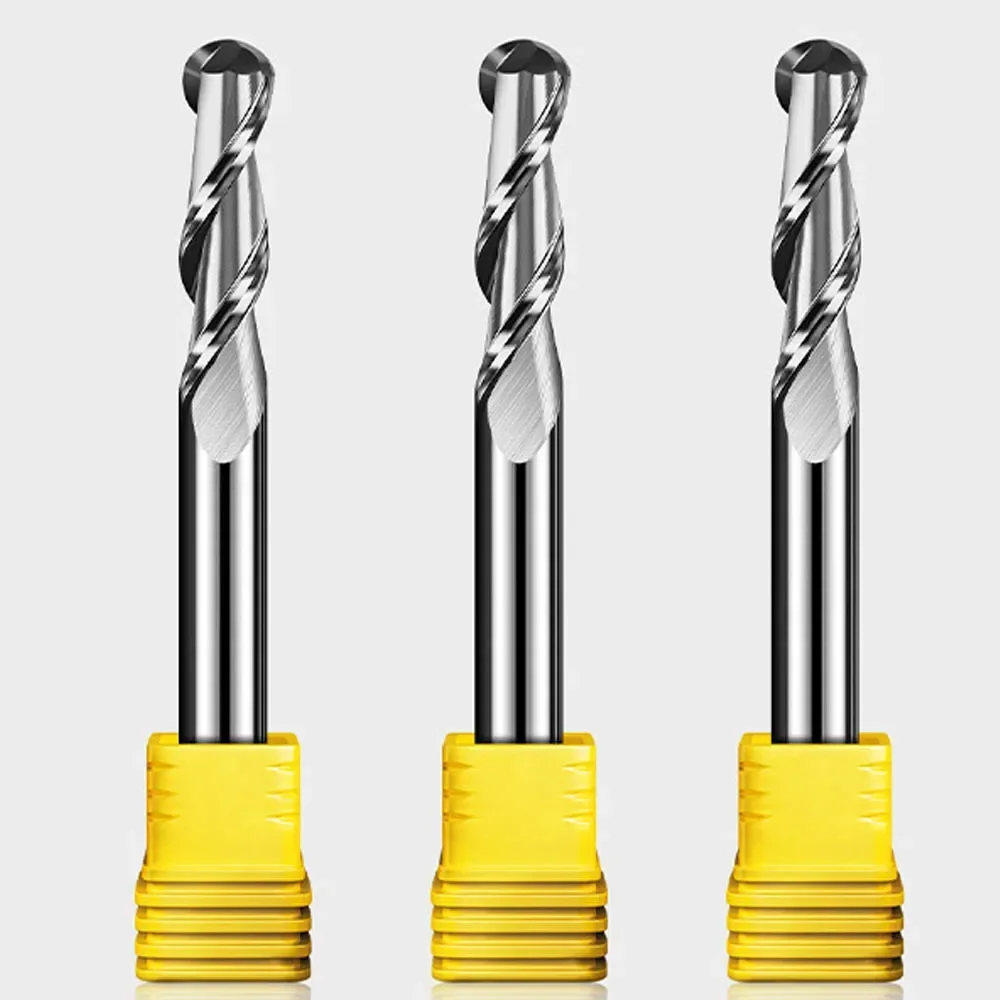 

Торцевая фреза Vsharp с шариковым носом 3,175 мм, 4 мм, 6 мм, 8 мм, диаметр хвостовика, 2 флейты, карбид вольфрама, фреза с ЧПУ, инструмент с ЧПУ для дерева, МДФ