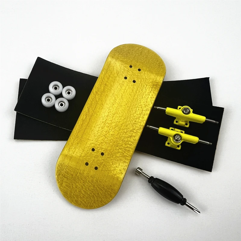 Printing Fingerboard 34mm with Finger Skateboard Bearing CNC Wheels and Trucks