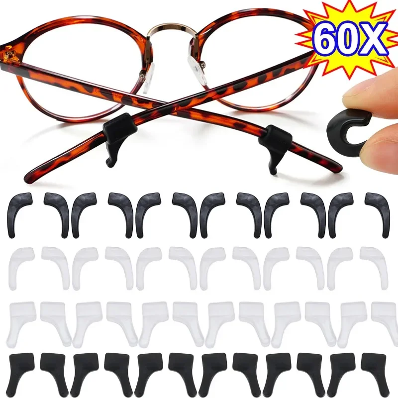 Silicone Ear Hook Anti-slip Glasses Leg Ear Sleeve Bracket Fastener Sunglasses Eyewear Accessories Grip Anti-fall Eyewear Holder