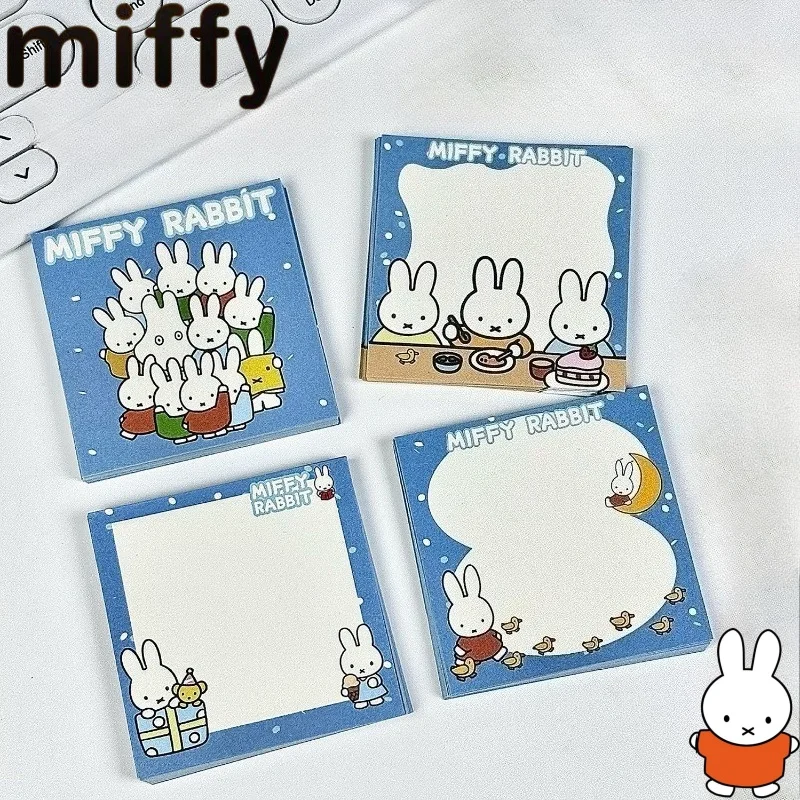 

Sweet Miffy Rabbit Men and Women New Cute Creative Cartoon Pattern Personalized Fashion Portable Non-Sticky Memo Paper Gift