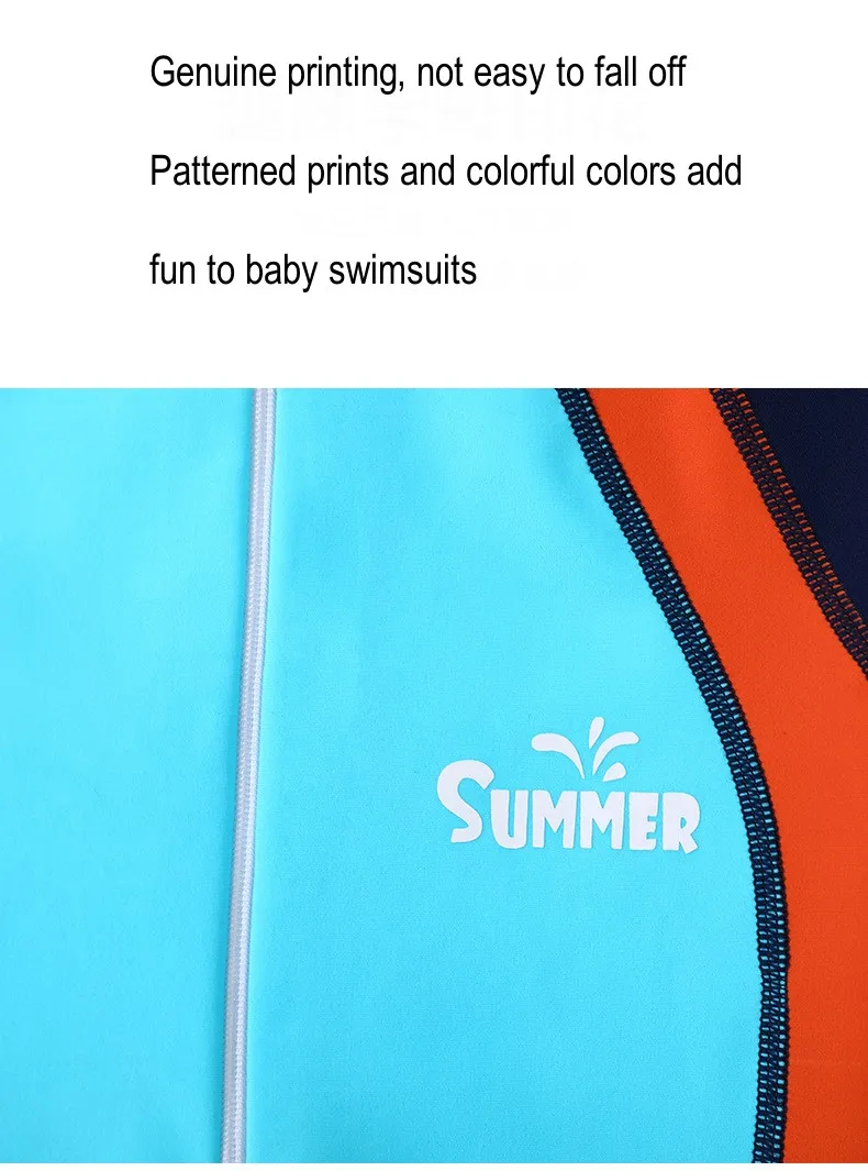 Kids One Piece UV Protection Professional Water Sport SwimWear For Children Surfing Beach Rash Guard Quick-Drying Bathing Suit - Image 4