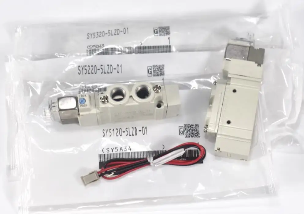 정품 솔레노이드 밸브 DC24V SY5120-5GD-C6 SY5120-5G-C6 SY5120-5G-C4 SY5120-5GD-C8 SY5120-5MZ-C6