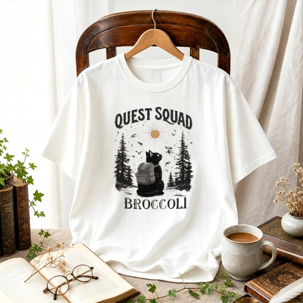 Outdoor Adventure Quest - Quest Squad Broccoli Rucksack Schwarze Katze