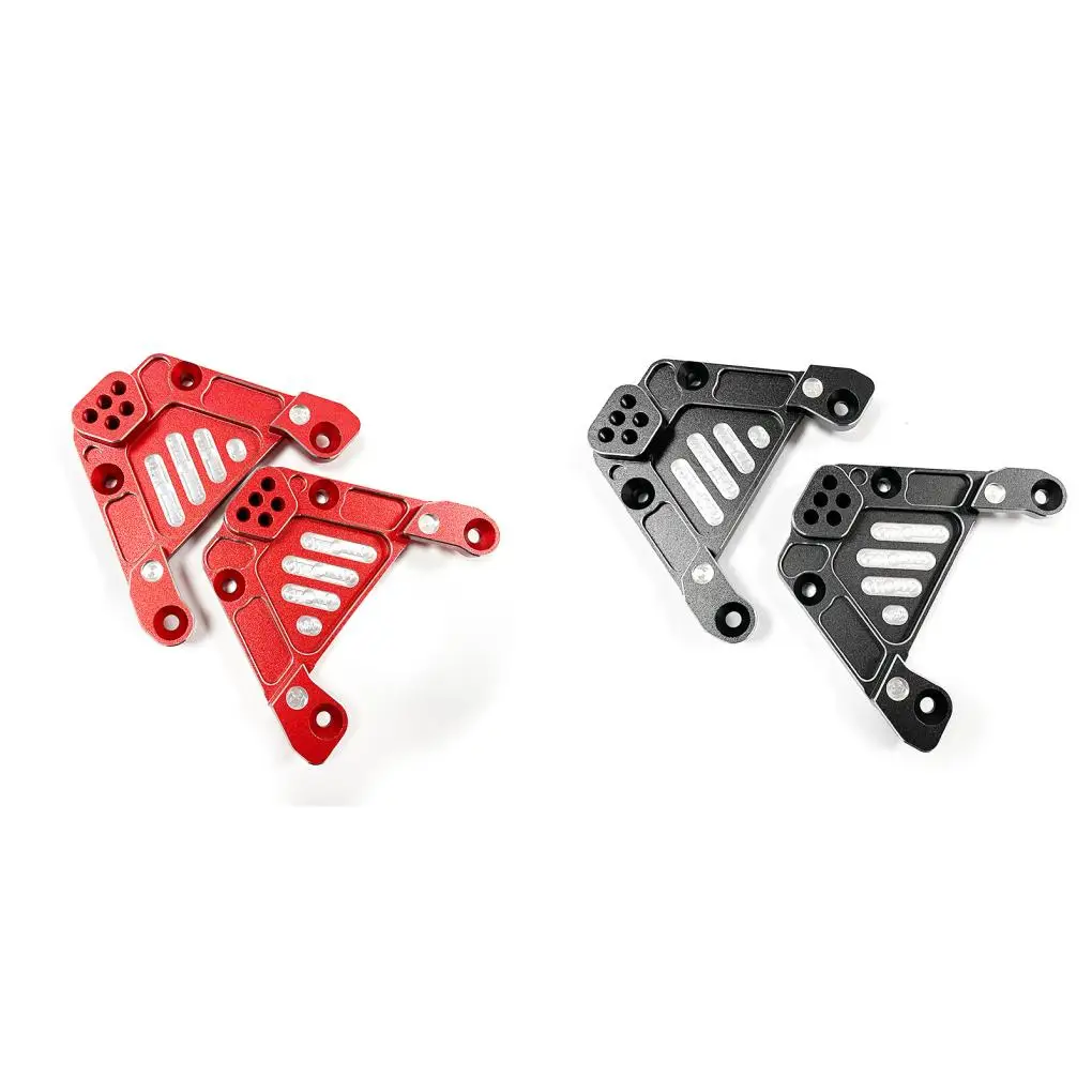 2 stks 1/6 Rear Shock Tower RC Upgrade Deel Aluminium Verstelbare Rc Rear Shock Tower Voor Axiale SCX6 RC Auto Deel Zwart