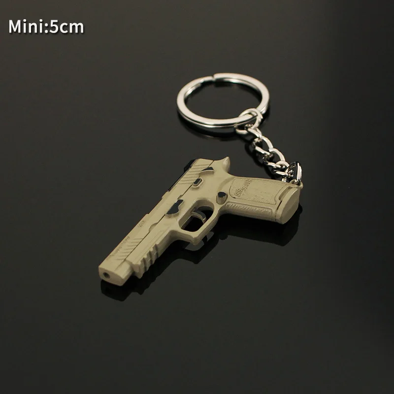 Mini Pistole Schlüssel bund Metall p320 Pistole Modell Glock m92 p38 Legierung Waffe Licht Schlüssel anhänger Geburtstags geschenke Spielzeug für Kinder