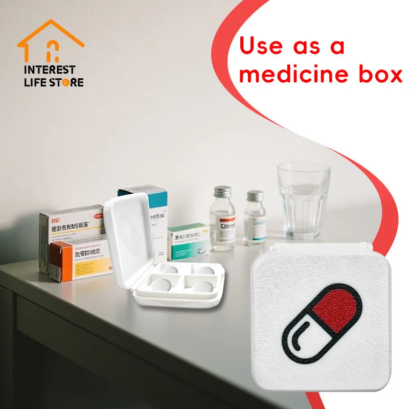 

Originality Portable Medicine Pills Box Drug Storage Traveling Outside Dispenser Pill Organizer Tablet Pillbox Case Container