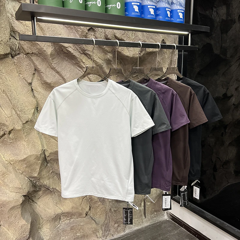 

3D Tailoring Ice Silk Qui Dry Дышащая футболка с функцией улицы ort Sve Модная круглая футболка Ne Color из полиэфирного волокна