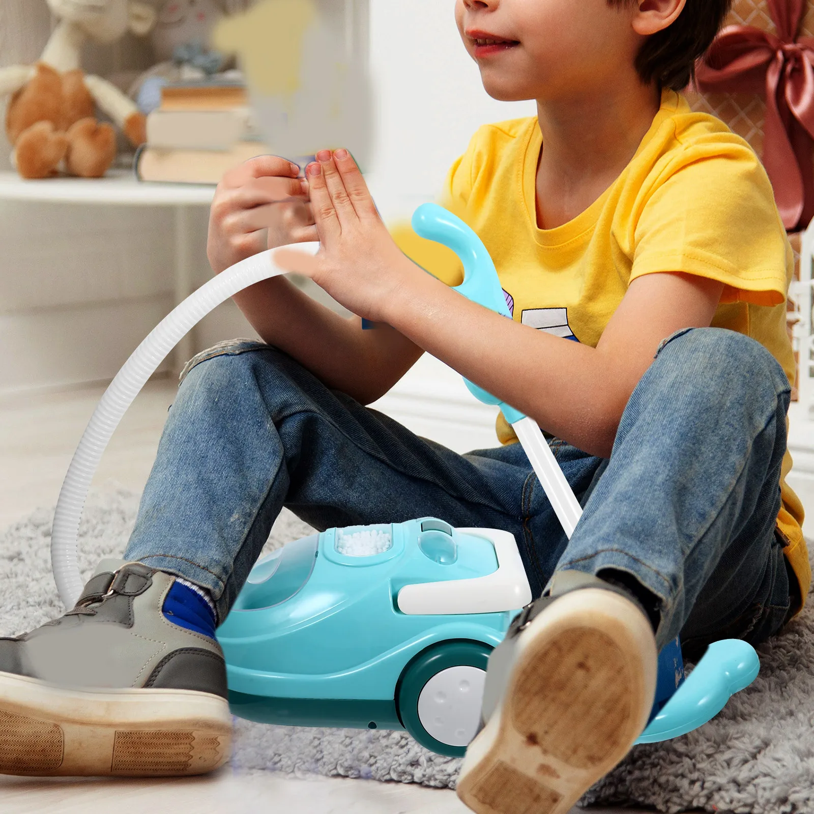 

Simulated Dust Catcher For Kids Abs Durable Play House Cleaning Tool Funny Cleaner Plaything Educational Indoor Activity Game