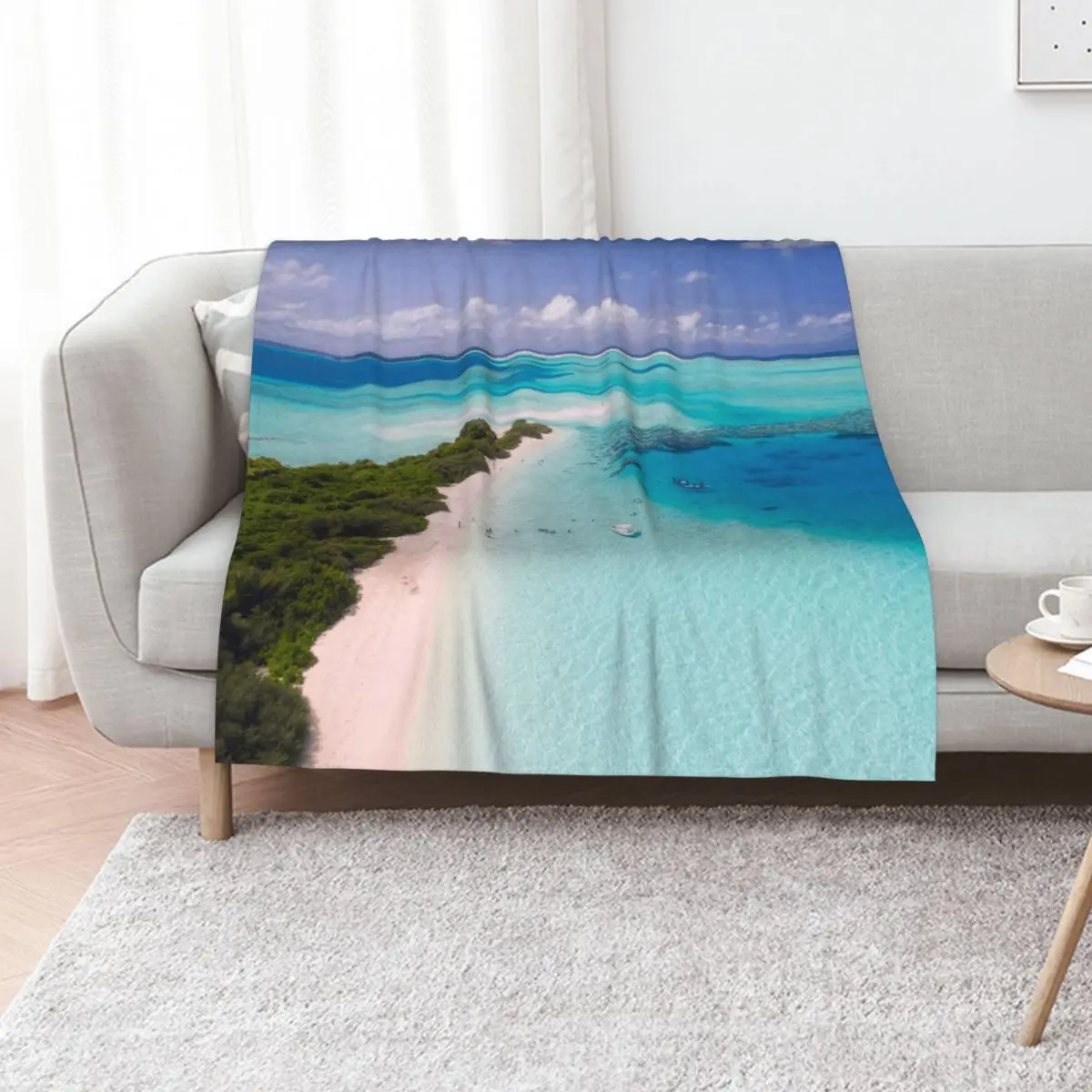 

maldives tropics- beach themed for home Throw Blanket Soft Blankets For Bed bed plaid anime Blankets