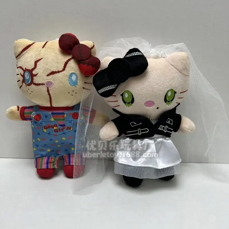 8 Inch Hello Kitty Wansheng Edition Kt Wansheng Gift Plush Toy Doll Clip Machine Baby Wholesale Women Accessories Festival Gift