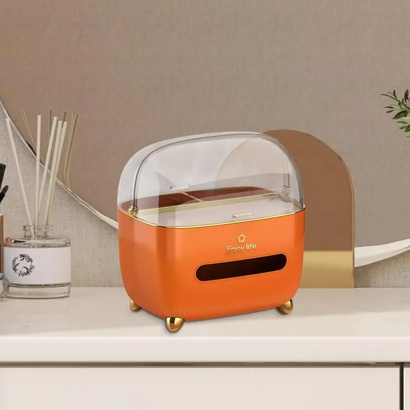 Tissue Box Multifunctional Durable& Humanized Design Easy To Use Napkin Box Holder Decorative Organizer For Home Offices