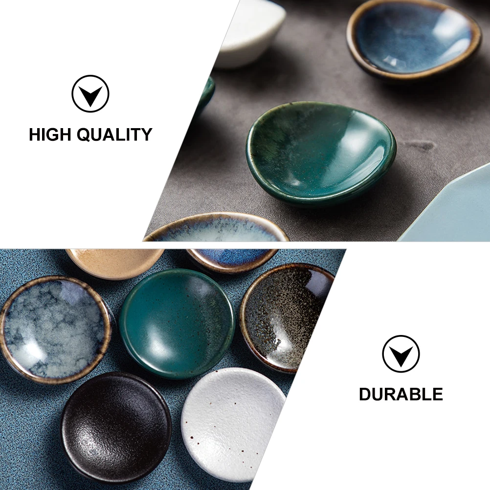 

7pcs Ceramic Chopstick Holder Spoon Rest Rack for Chopsticks Home Tableware Dust Resistant Lightweight Compact Cute Japanese