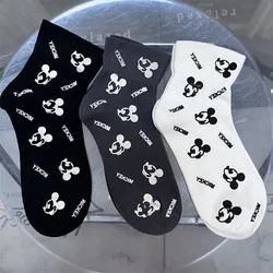 Kawaii Disney Mickey Mouse Socks Cute Ventilation Зручні шкарпетки середньої довжини Модні зносостійкі бавовняні шкарпетки для дівчат