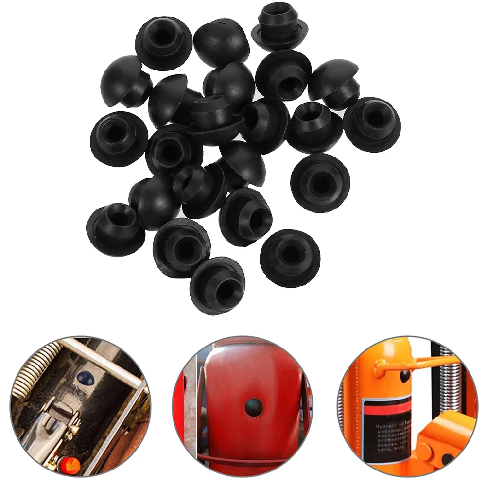 

40 Pcs Jack Oil Plug Plugs Horizontal Floor Universal Filler Rubber Hydraulic Bung General Jacks