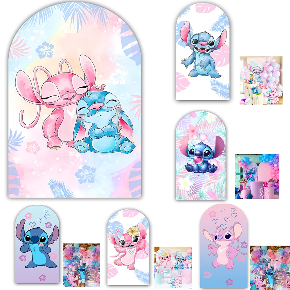 Детский день рождения, арочный чехол, мультяшный стежок, арка Тиара, фон для фотосъемки, фон для детского душа, арочный фон, декор