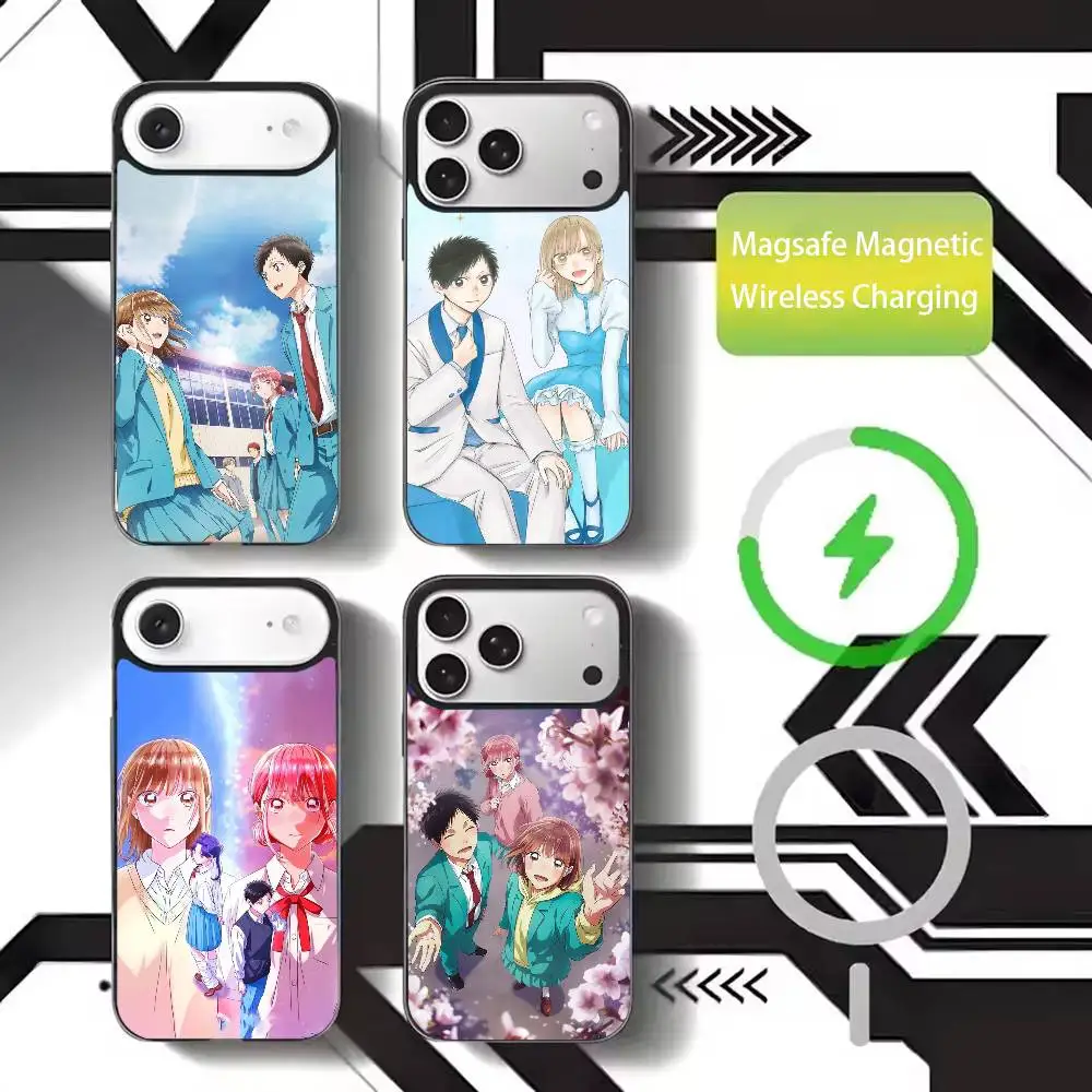 

Blue Box Anime Cute Phone Case For iPhone17,16,15,14,13,12,11 Plus,Pro Max Magnetic For Magsafe Wireless Charging