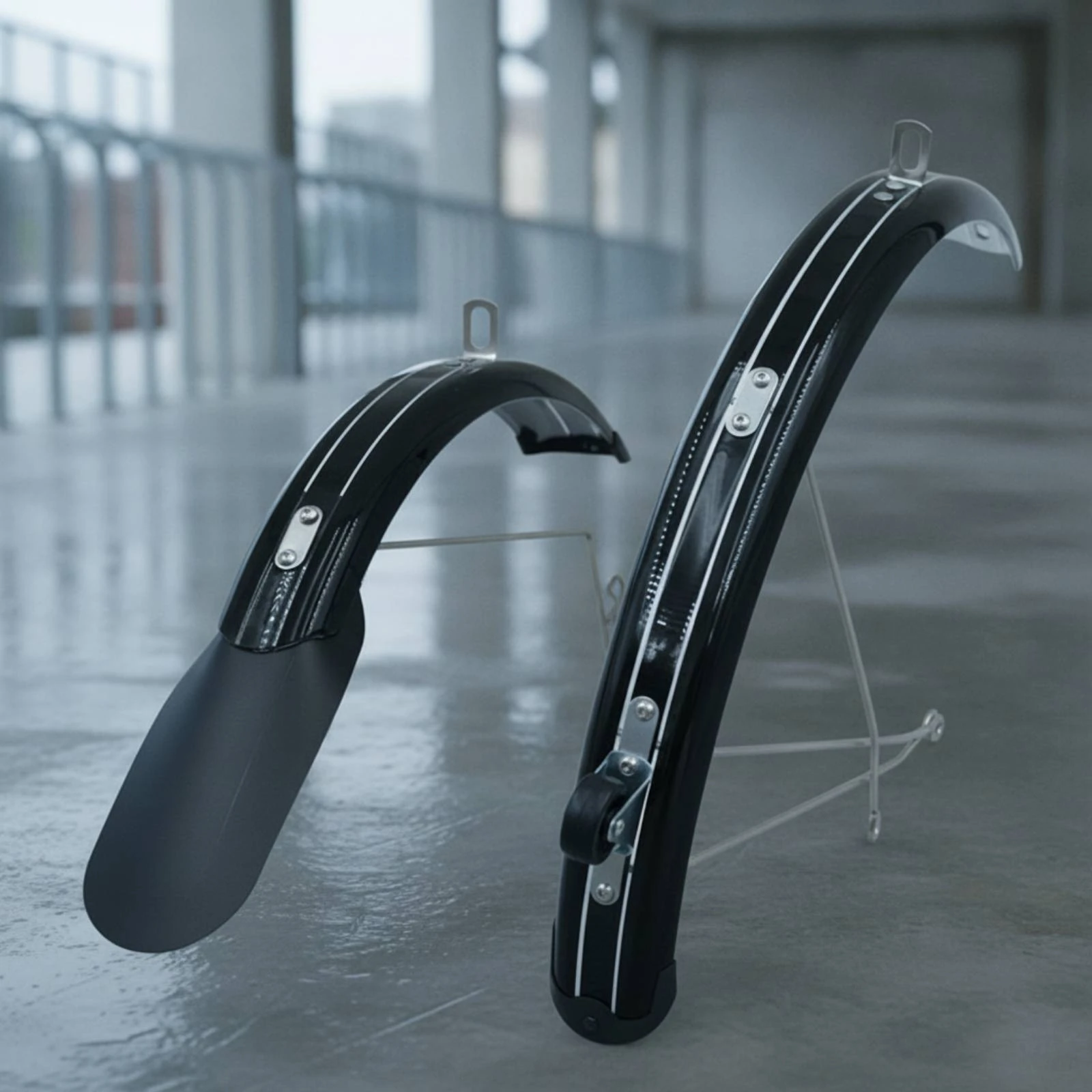 Folding Bike Mudguard Set Practical Front and Rear Cycle Fenders Front and Rear Mudguards Shielding Mudguard Compact