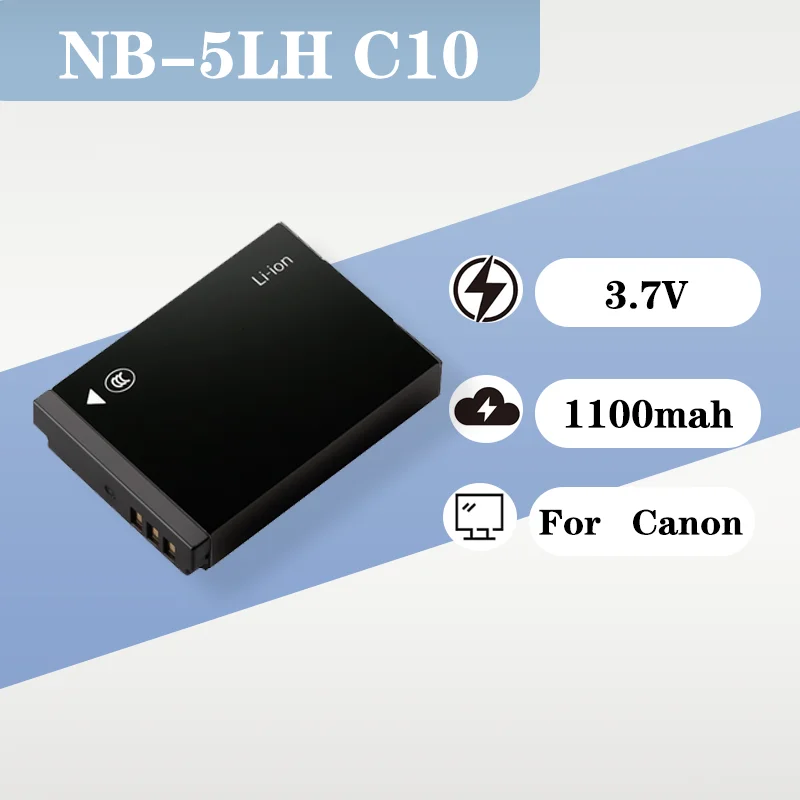 

1100mAh 3.7V Replacement Battery For Canon S110 SX2 SX220 S100v 210 Camera
