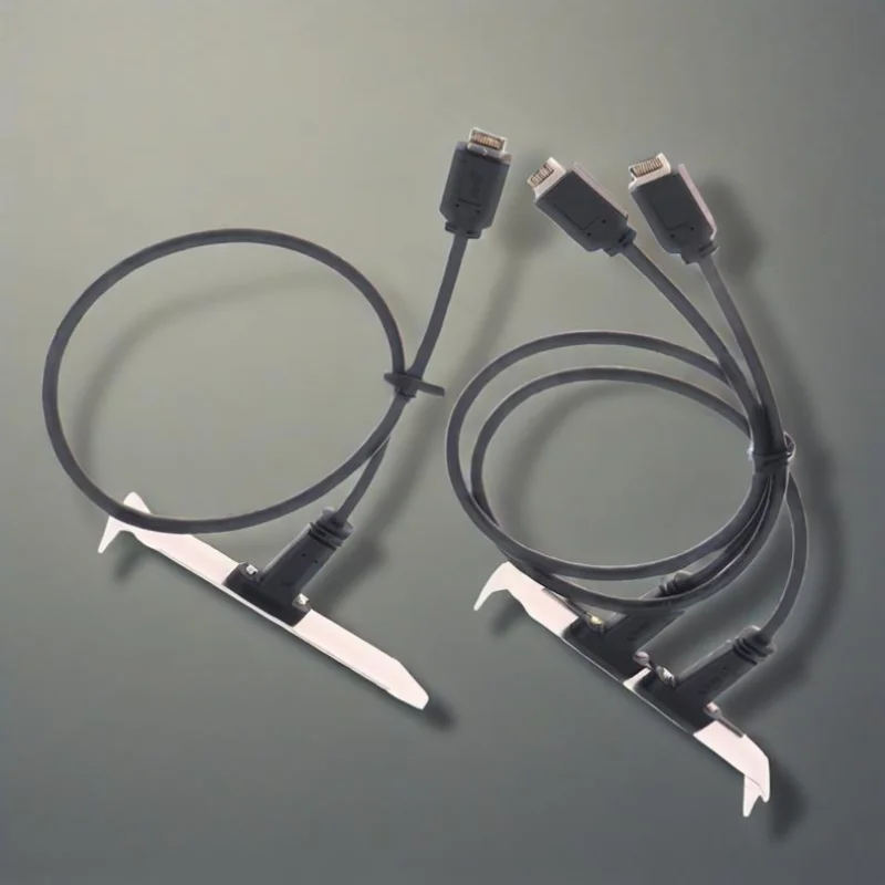NEW SALE 50cm USB 3.2 Front Panel Header Type-E To USB-C Type C Female Connector Extension Wire Cable TYPE-E Baffle Cable