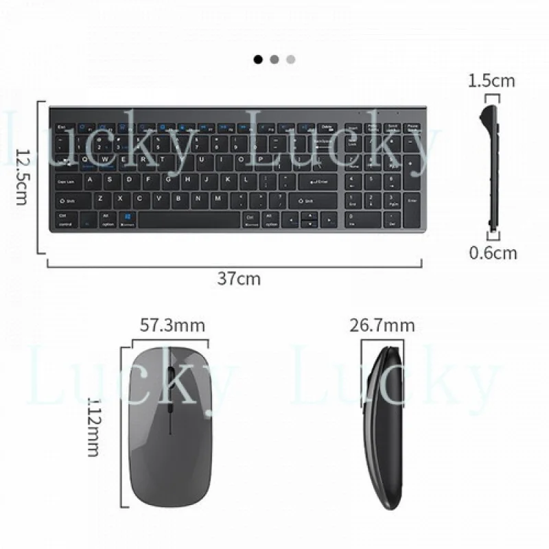 f  for  Wireless bluetooth 2.4G Keyboard and Mouse set Three-mode Silent Full-size