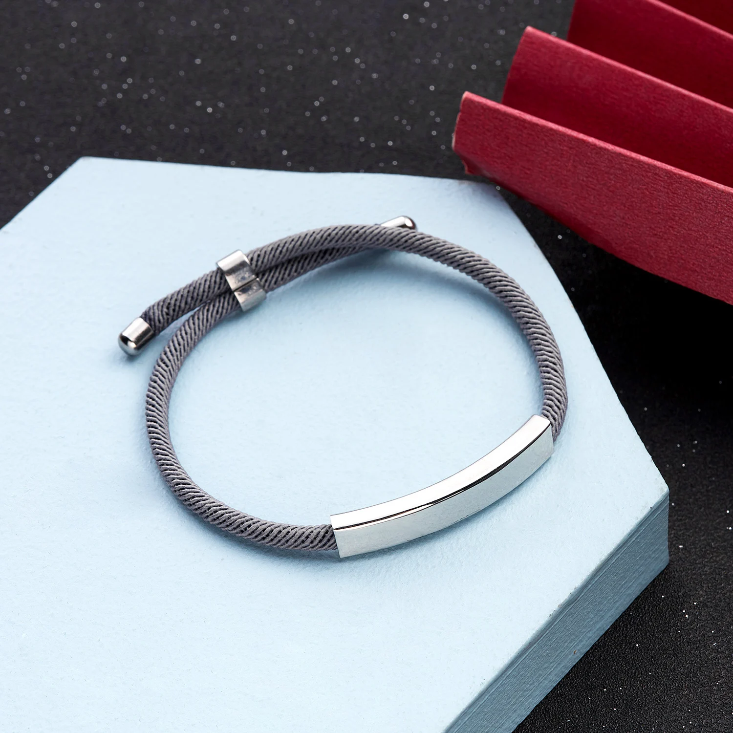 Personal isierte Herren Armband maßge schneiderte Seil Kette Armreif Edelstahl Name Datum Text graviert Armband Geburtstags geschenk für ihn – Detail 25