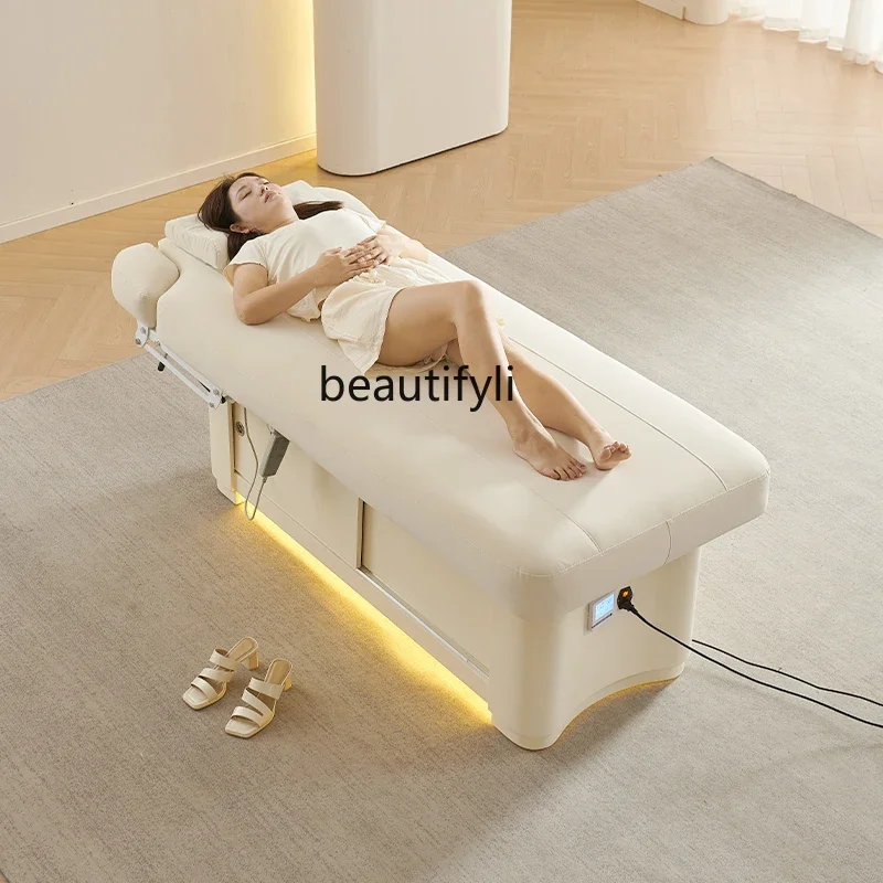 Elektrisches Schönheitsbett, medizinisches Massage-Latexbett für Schönheitssalon, konstante Temperatur, Heizung, Physiotherapie-Bett