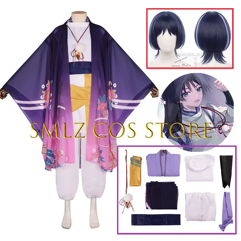 Young Wanderer Scaramouche Cosplay Game Impact Men Kunikuzushi Balladeer Anime Roleplay Cosplay Uniform