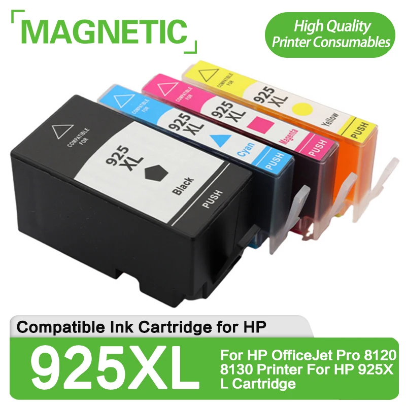 

Совместимый картридж 925 925XL с чипом для принтера HP OfficeJet Pro 8120 8122 8124 8130 8132 8125 8134 8135 8138 8139