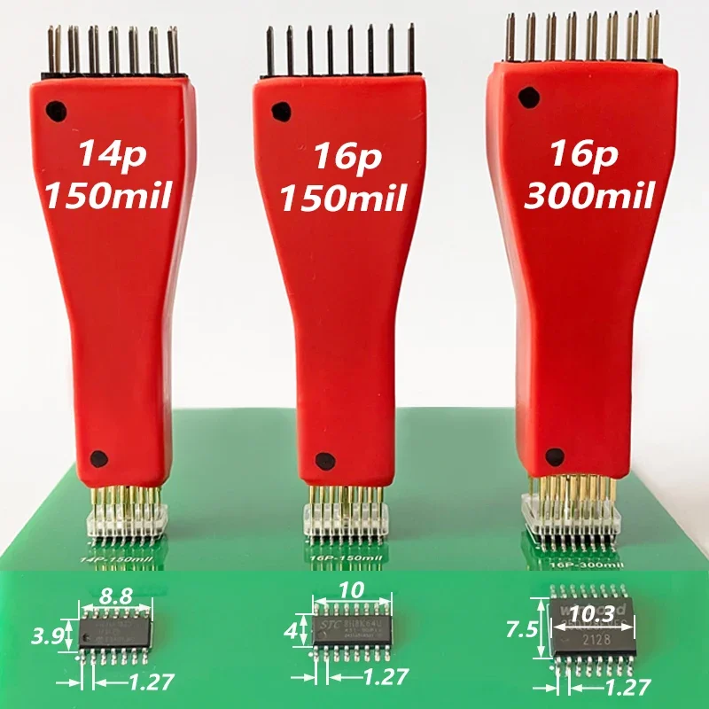 

SOP16, SOIC16, SOP14 Зонд для сжигания чипа, пружинная игла, нет необходимости удаления провода