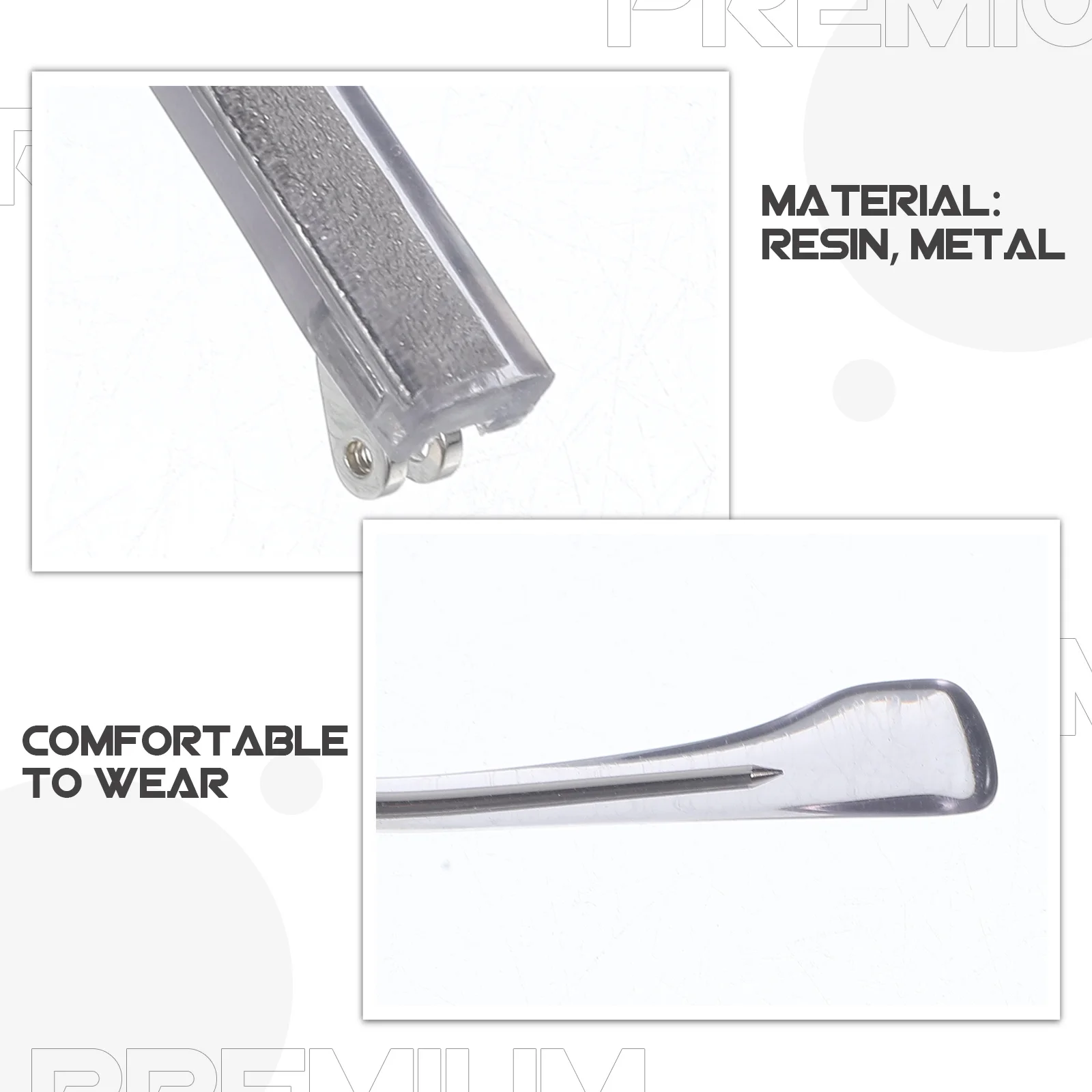 

Eyeglasses Replacement Parts Repair Kit Universal Glasses Temple Accessories Resin Metal Durable Sunglasses Arm Frame Leg