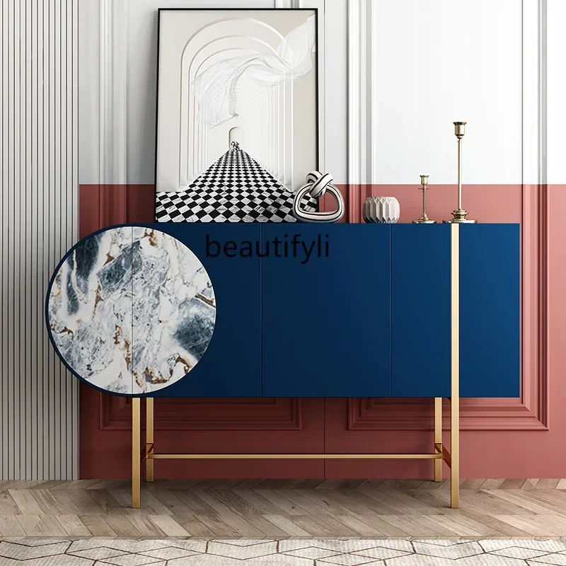 

cqyLight luxury door cabinet Italian simple modern living room decorative cabinet home locker home