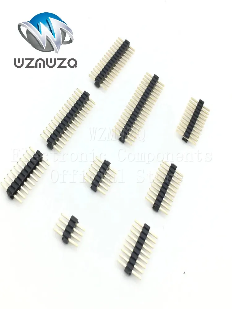 20PCS 1.27mm SMD SMT 2*3-40Pin Double row 3p 4p 5p 6p 7p 8p 10p 12p 15p 20p 25p 30p 40p 50p Male Connector Strip Pin header