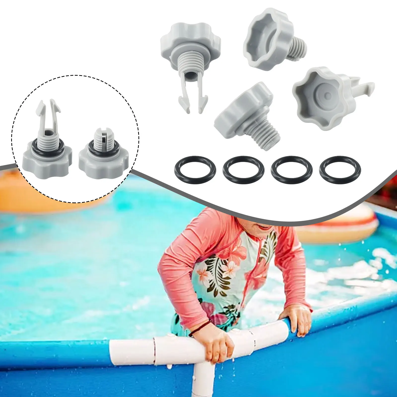 

25004/2500 Filter Pump Replacement Seals Kit For Intex Pool Filter Pumps Threaded Connection Pumps Swimming Pool Parts