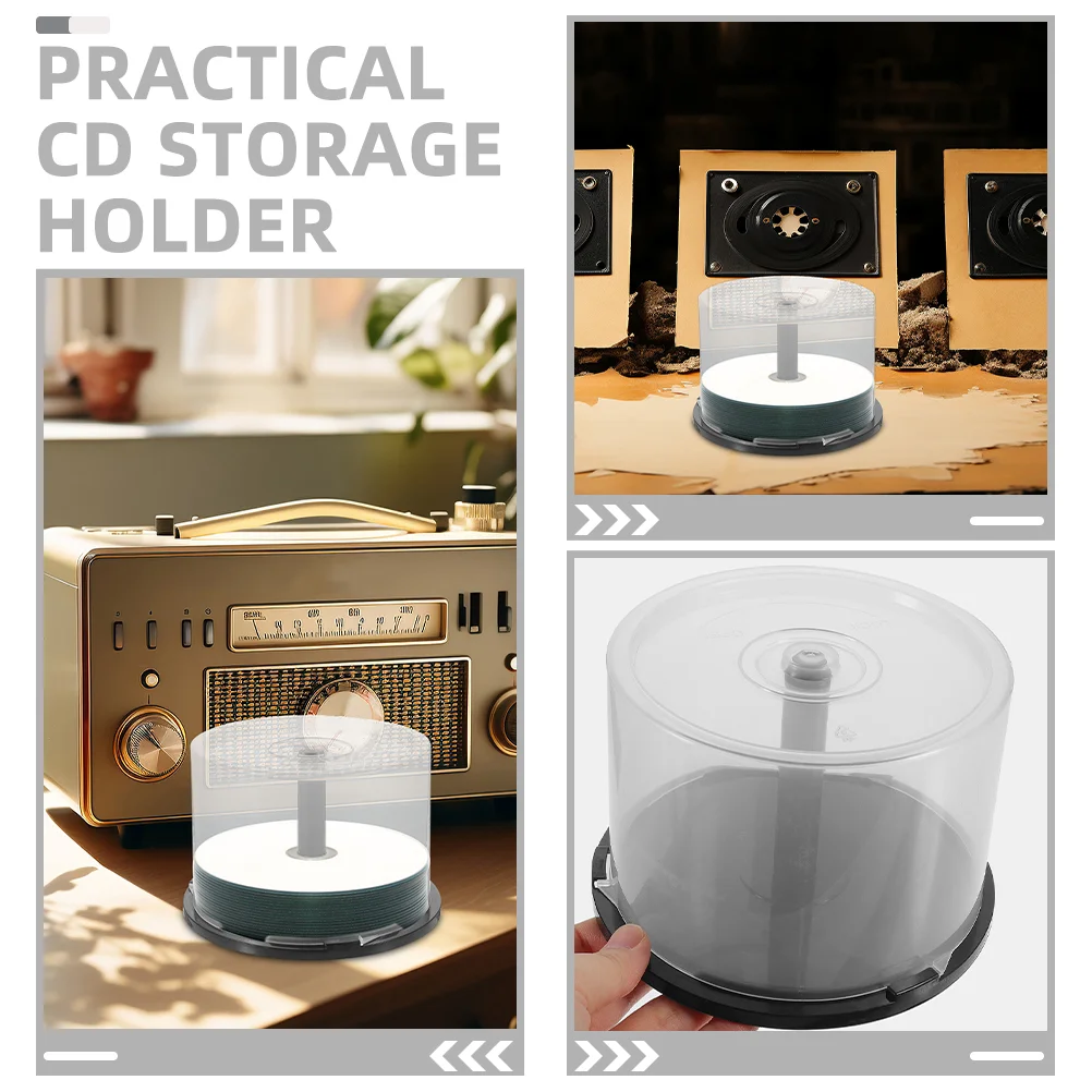 Storage Box Clear Plastic Dvds Holder Compact Disk Storage Holder Organizer Dvd Case Storage Holder