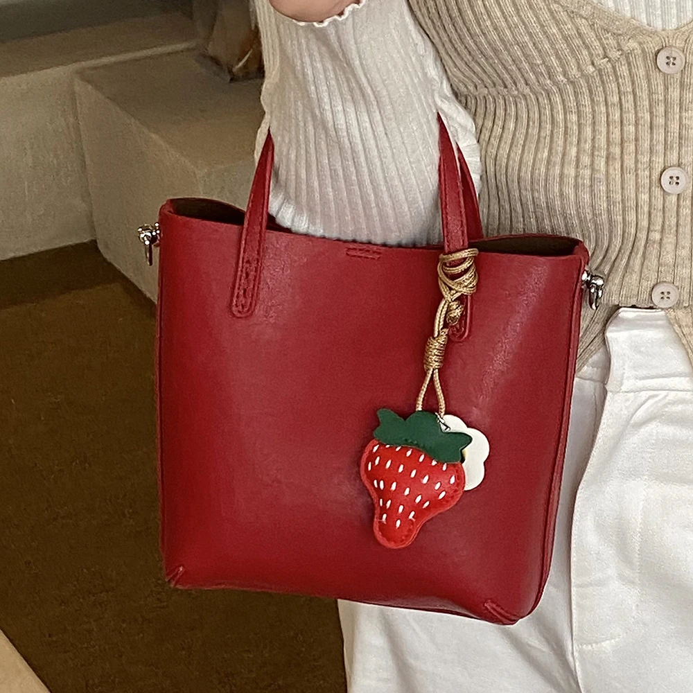 

Бордовые сумки-ведерки: женская корейская модная сумка через плечо на каждый день, однотонная, с пряжкой и молнией, универсальная, на одно плечо