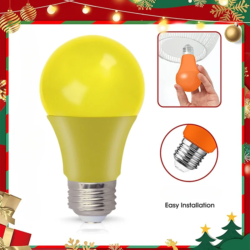 Christmas Decoration Led Bulb  Base Yellow Color Led Bulb Indoor Holiday Party Warm Atmosphere Light