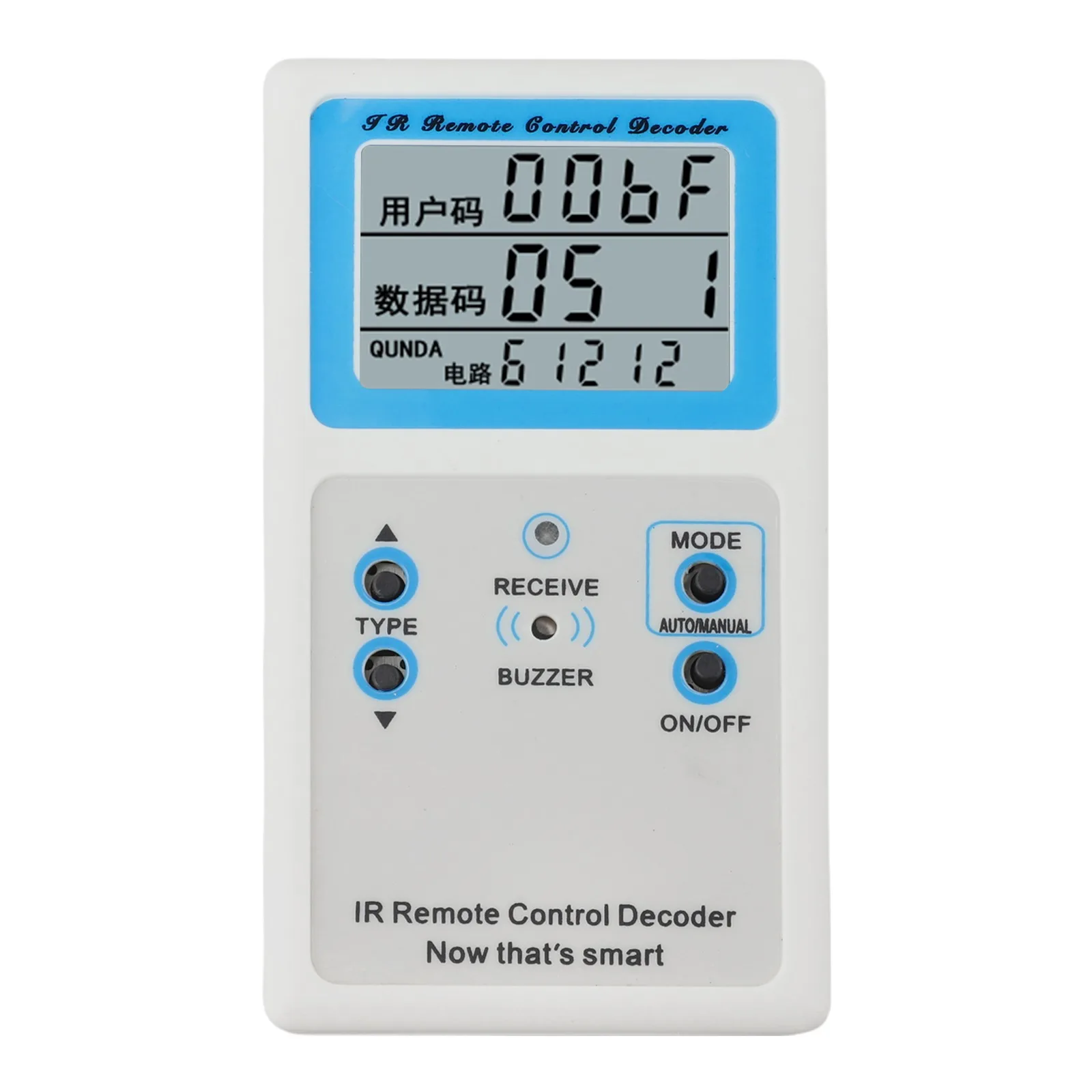 AB AC 433MHz Infrared Remote Control Decoder Tester 20 Types Signal Detector For TV Box AV Device Testing Tool