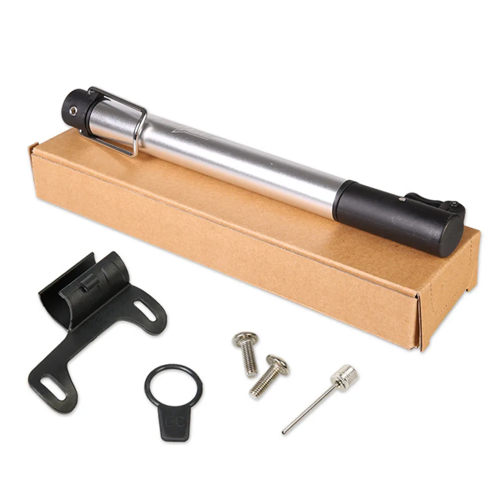 

Bike Tire Portable Floor Pump Pump High Pressure Hand Inflator For Bicycle Motorcycle Air Bed Ball Silver
