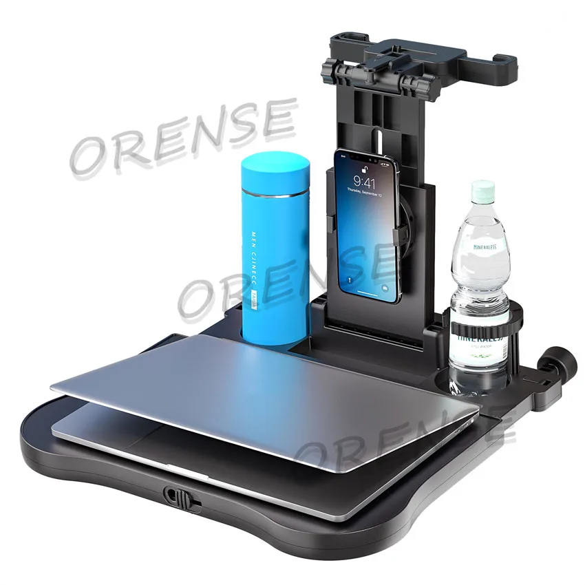 Car Backseat Tray Table Foldable Seat Back Laptop Desk Auto Back Seat Vehicle Eating Food Tray Car Phone Holder Adjustable