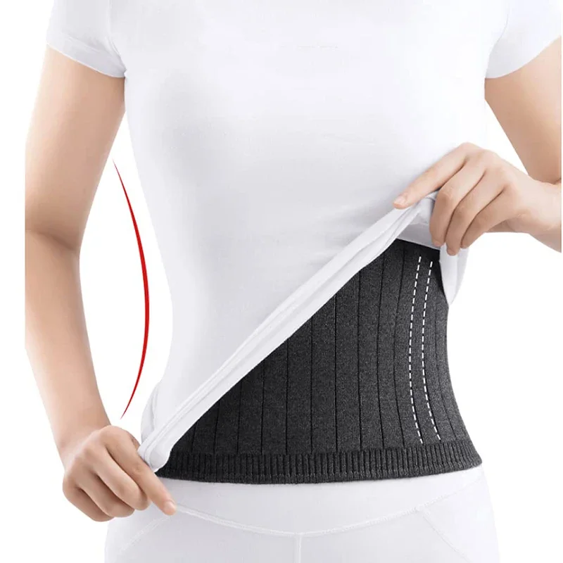 Elastic Cashmere Waist Warmer Soft Abdomen Wrap for Men Women All Seasons Cozy Belly Back Cover Prevent Cold Waist Protector