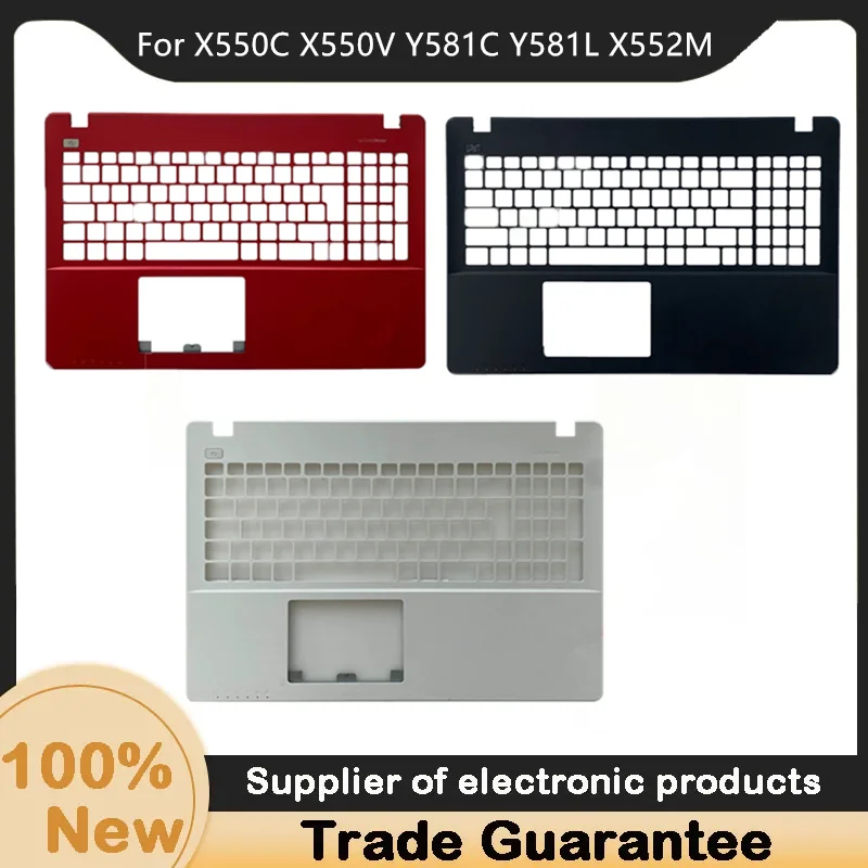 Capa para palmas da caixa superior, preto, vermelho, branco Laptops, X550C, X550V, Y581C, Y581L, X552M, Novo