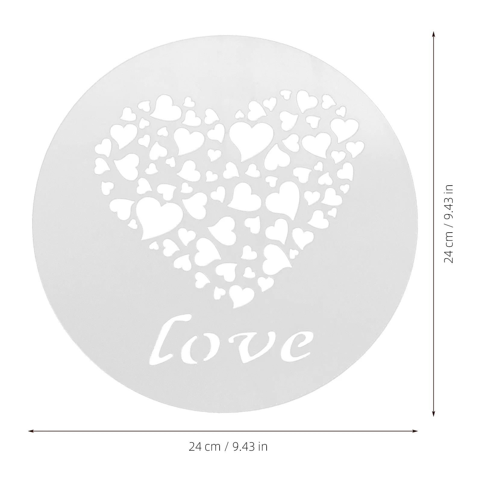 

1 комплект моющихся трафаретов для кофе, инструменты для латте, шаблоны «сделай сам», пластиковый материал для украшения капучино