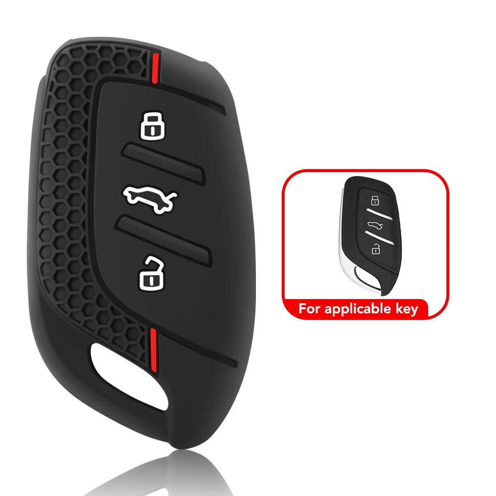 Silicone key cover remote car key case For MG mg4 HS GT ZS EV ZX MG5 MG6 Roewe RX3 RX5 RX8 ERX5 I6 I5