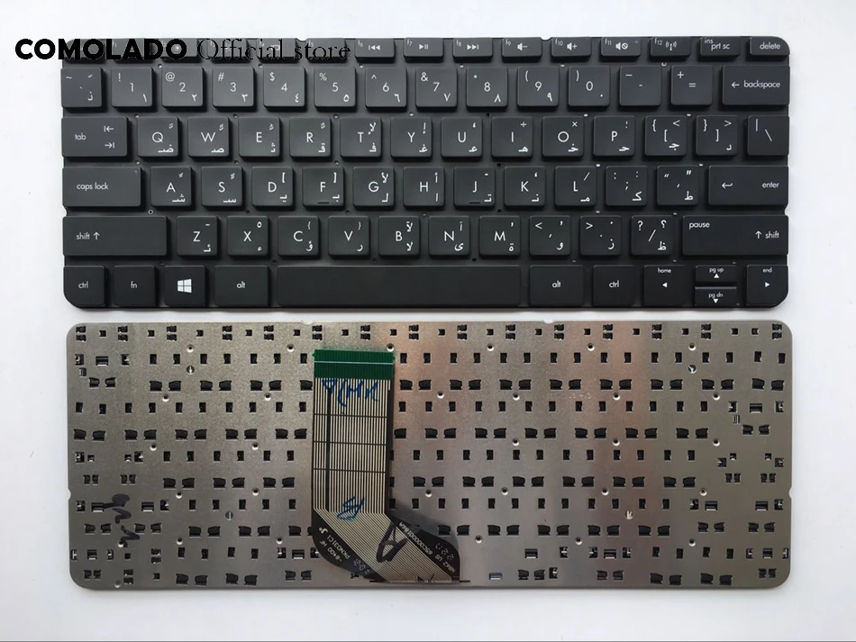 Arabic Laptop Keyboard for HP ENVY X2 11-G 11-G000 11-G100 Black Without Frame AR Layout