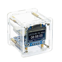 ESP8266 MINI Weather Clock WIFI Digital Clock Electronic Multifunctional Weather Station DIY Soldering Kit