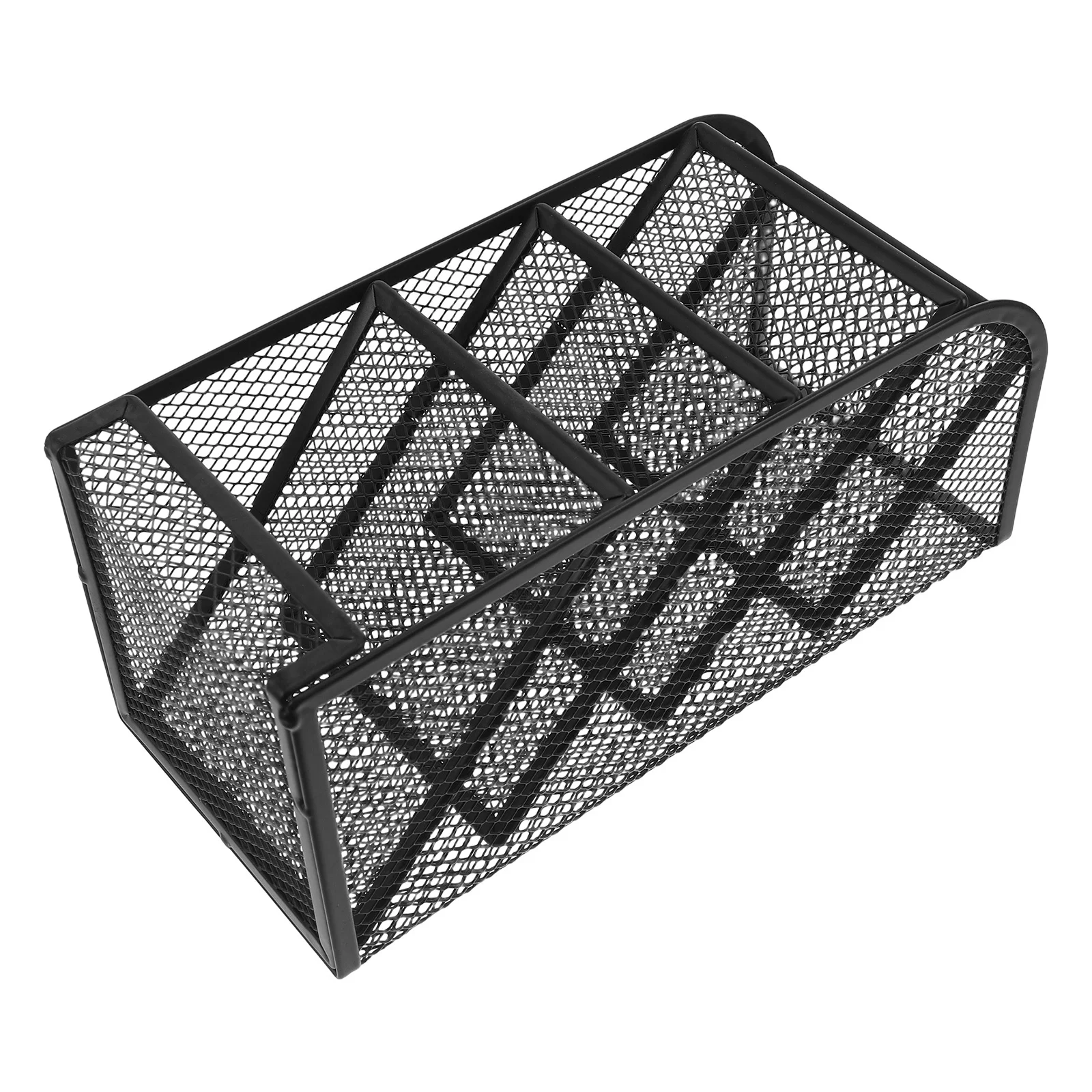 

Mesh Pen Pencil Holder Metal Desk Organizer Slanted Stationery Storage Stand Desktop Organizer Office Desktop Stationery